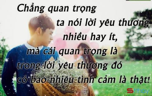 Những stt hay và ý nghĩa nhất về tình yêu chân thành